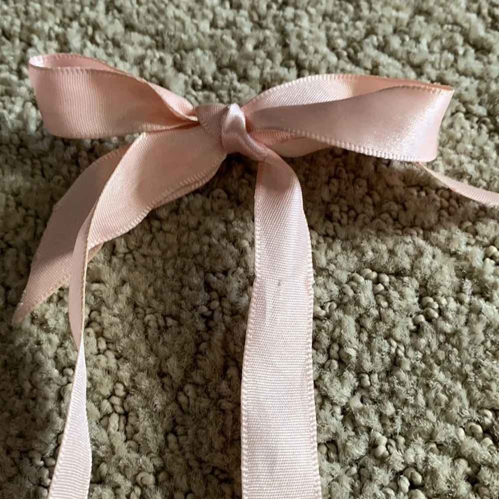 Pink Ribbon Pearl Necklace - Picture 2 of 3